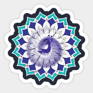 Peacock Mandala Sticker